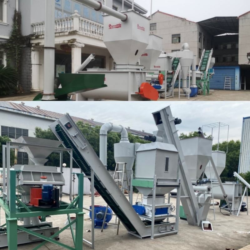 100kg aan 10 Ton Pellet Mill Machine Animal de Brandstof van de de Productielijnbiomassa van de Voerkorrel