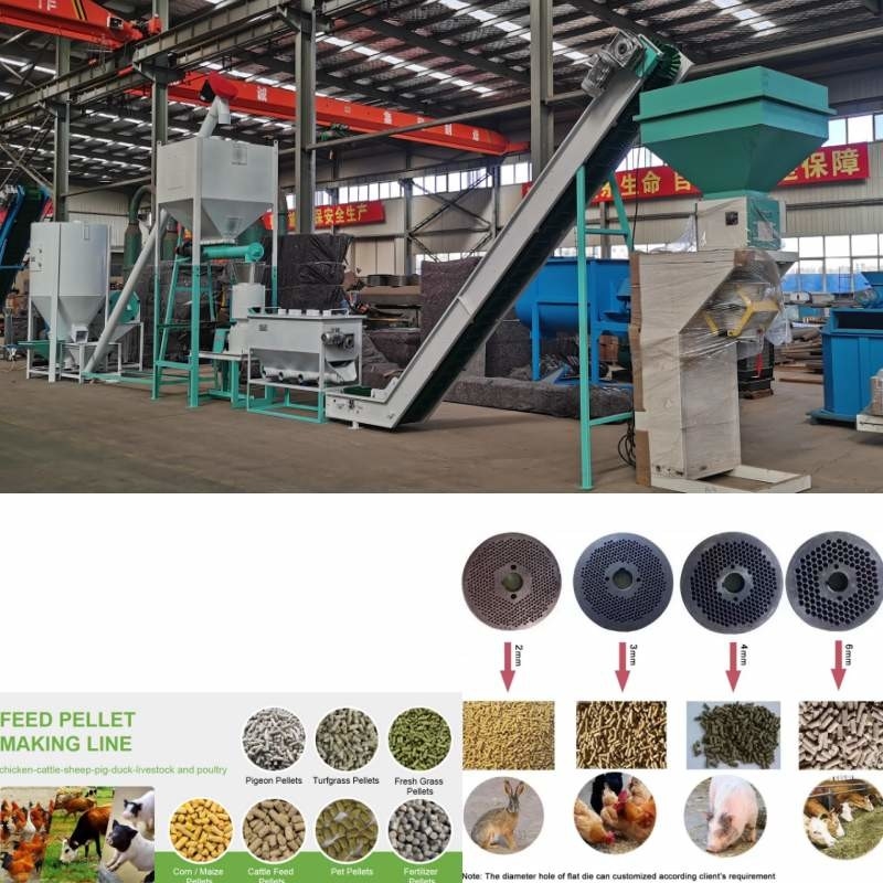 1 Ton Livestock Animal Feed Machinery-Graskorrel die de Tarwe van het Machinegraan maken