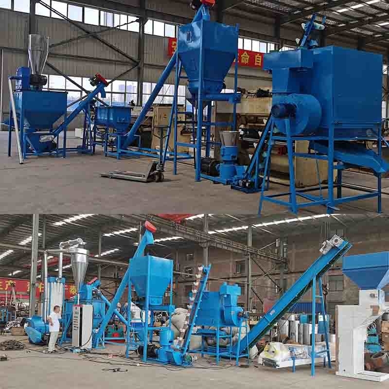 Van de het Voermolen van het schapenvee de MachineKippevoer die Machine voor Gevogelte 1-2Ton/H maken