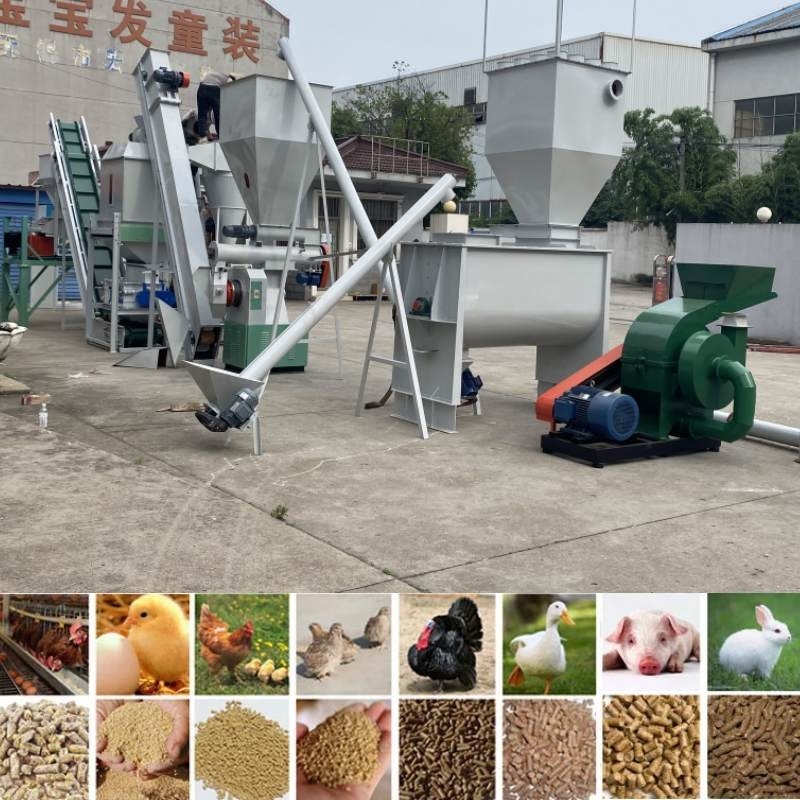 2TPH van het de Productielijnvee van de Dierenvoerkorrel van de het Kippevoerkoe de Korrelmachine