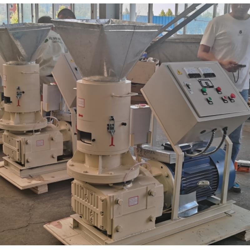 Straw Wood Pellet Mill Rice-de Brandstofkorrel die van de Schilbiomassa tot Machine maken 100 - 1000 Kg