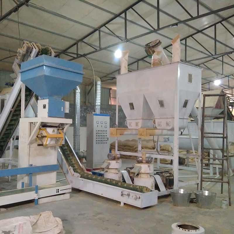 2 Ton Per Hour Animal Feed-van de de Kippenkorrel van de Korrelproductielijn de Molen Dierenvoer