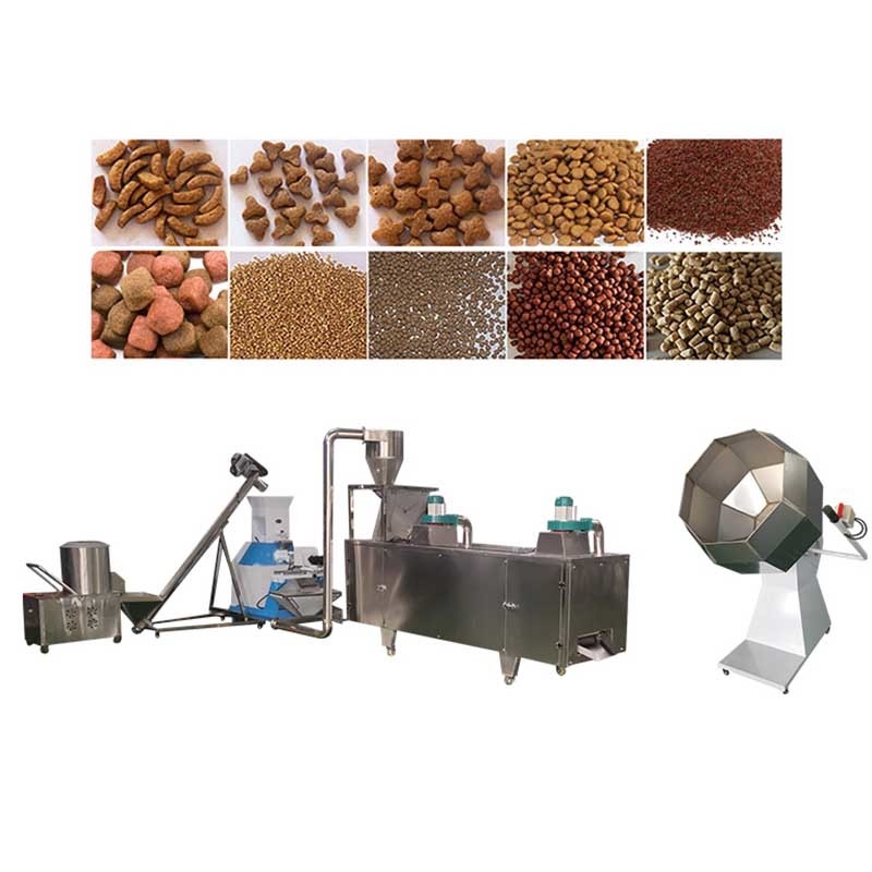 100-500Kg/H van de de Korrelmachine van het huisdierenvoer het Roestvrije staal van de de Hondevoerproductielijn