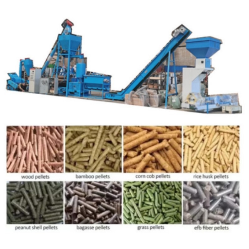 Hoge van de de Korrelproductielijn 800kg/H van de Terugkeerbiomassa het Zaagselkorrel die Molen maken