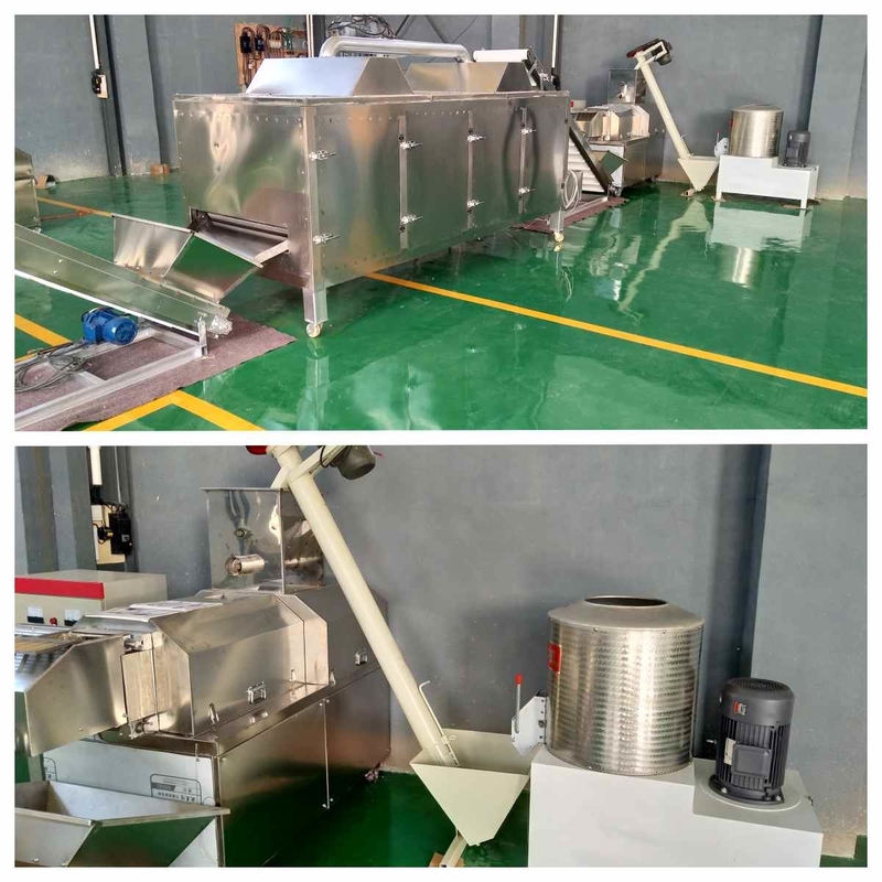 De droge van het de Vissenvoer van Hondcat food making machine 37-160kw Lijn van de het Voedsel voor huisdierenverwerking