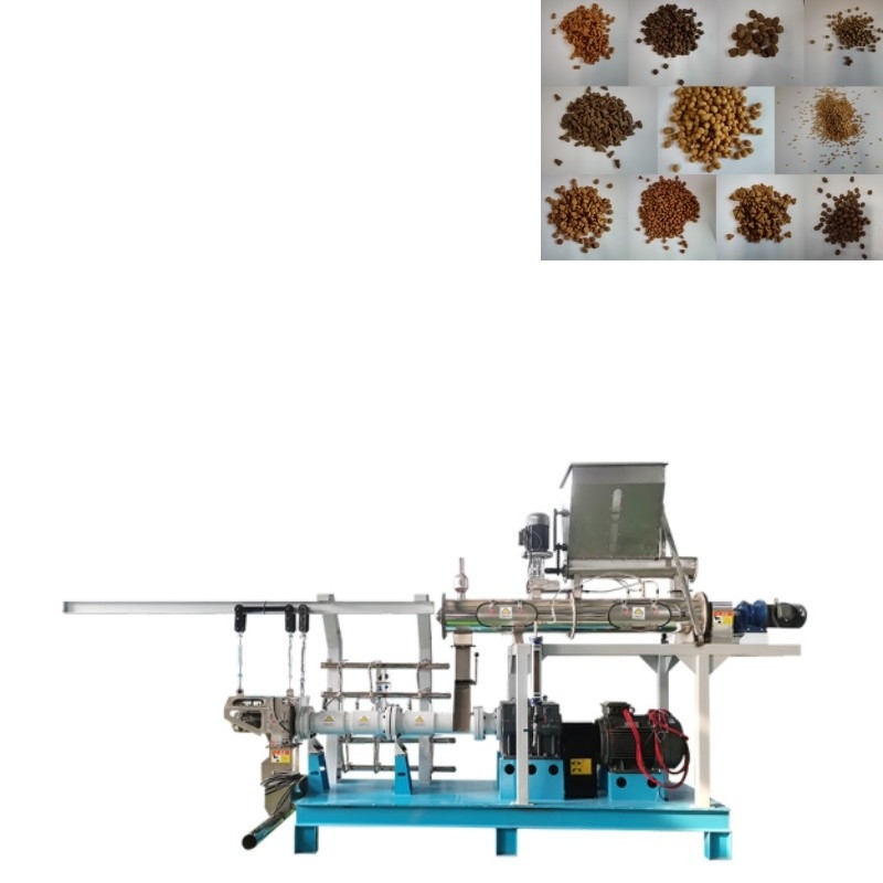 Tweeling van de het Voerextruder van Schroef Drijvende Vissen Machine Natte Type de Machinelijn van de Vissenvoeder