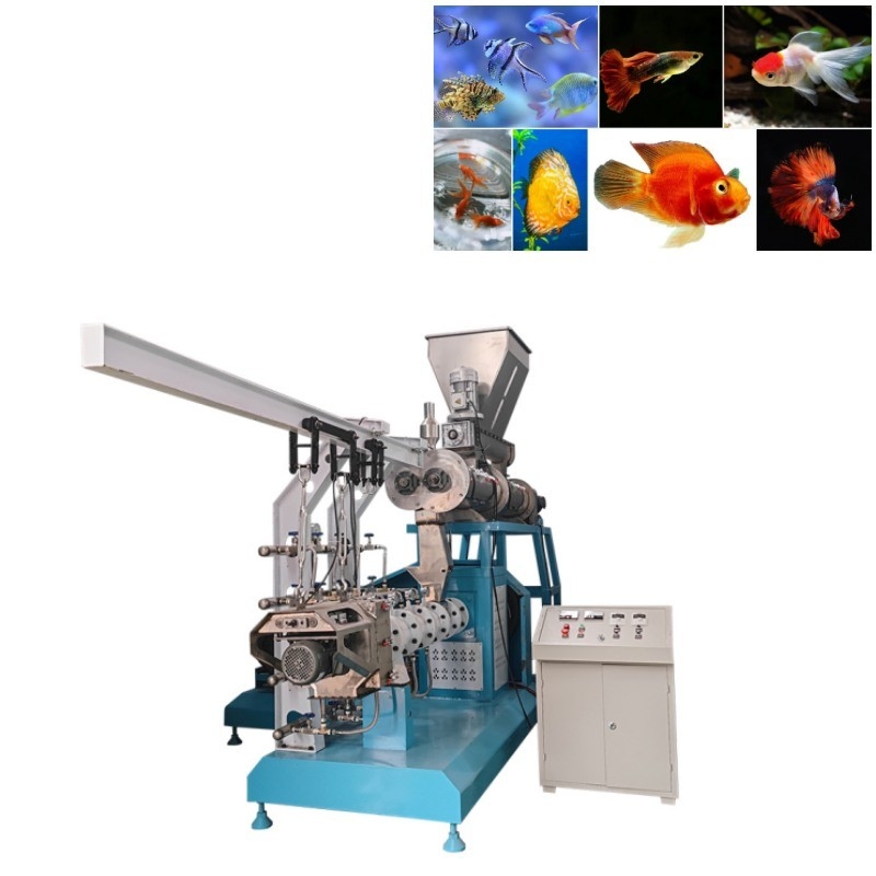 2000kg/H de drijvende van de de Productielijn Dubbele Schroef van het Vissenvoer Machine van het de Vissenvoer Drijvende