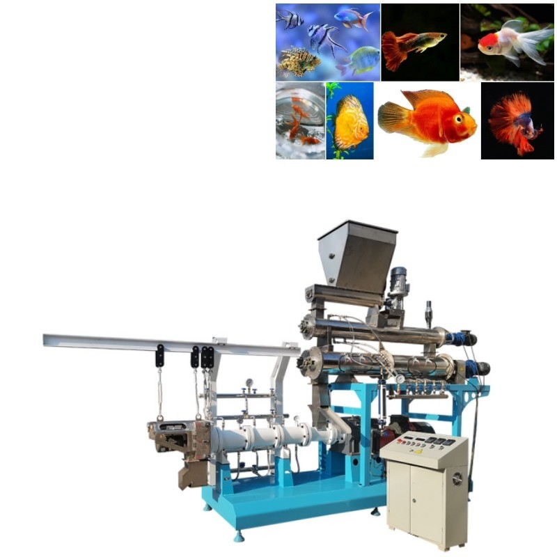 2000kg/H de drijvende van de de Productielijn Dubbele Schroef van het Vissenvoer Machine van het de Vissenvoer Drijvende