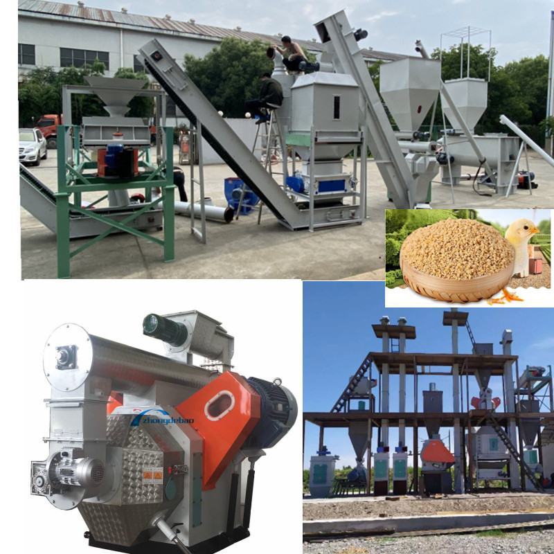 Productielijn voor hoog efficiënte voederpellets Clean Crush Mix Granulate Cool Screen Pack