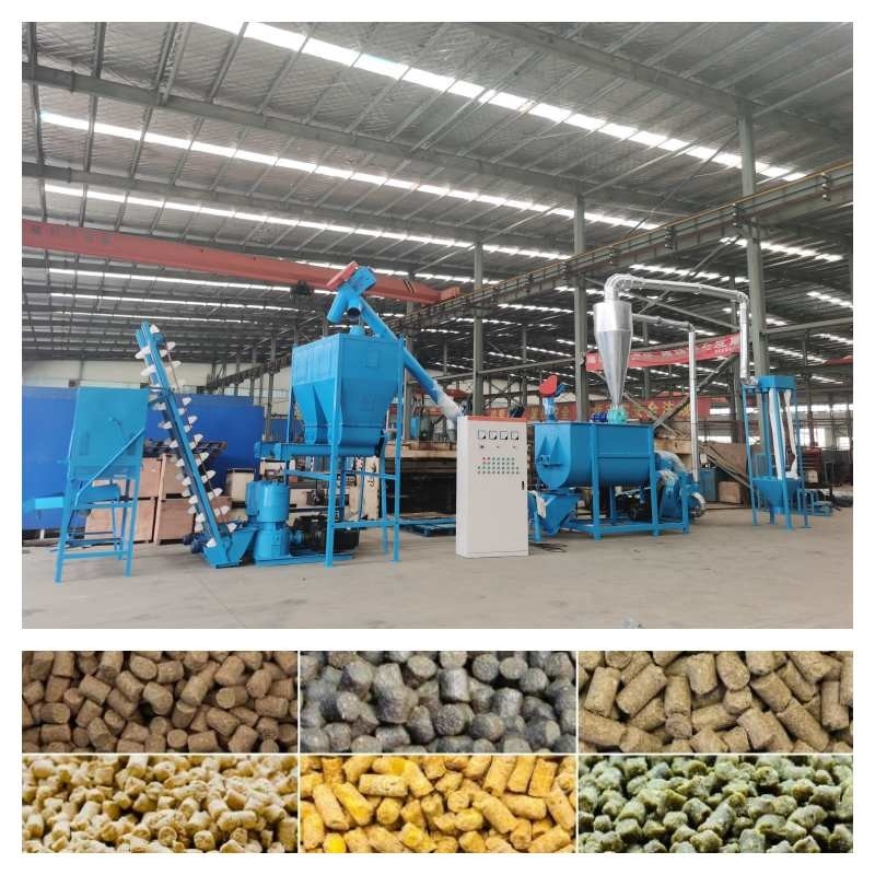 500-800KG/H gevogeltekorrel die tot Machine 7.5-30kw maken Dierenvoerproductielijn