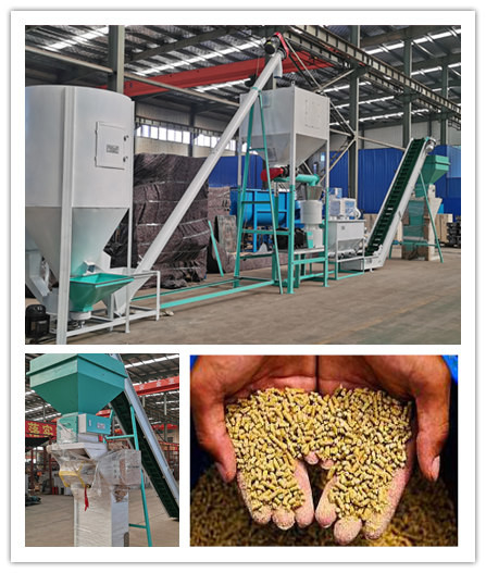 1-12 mm Eindpellettengrootte Ring Die Pellet Mill Type Animal Feed Pelletizing Line