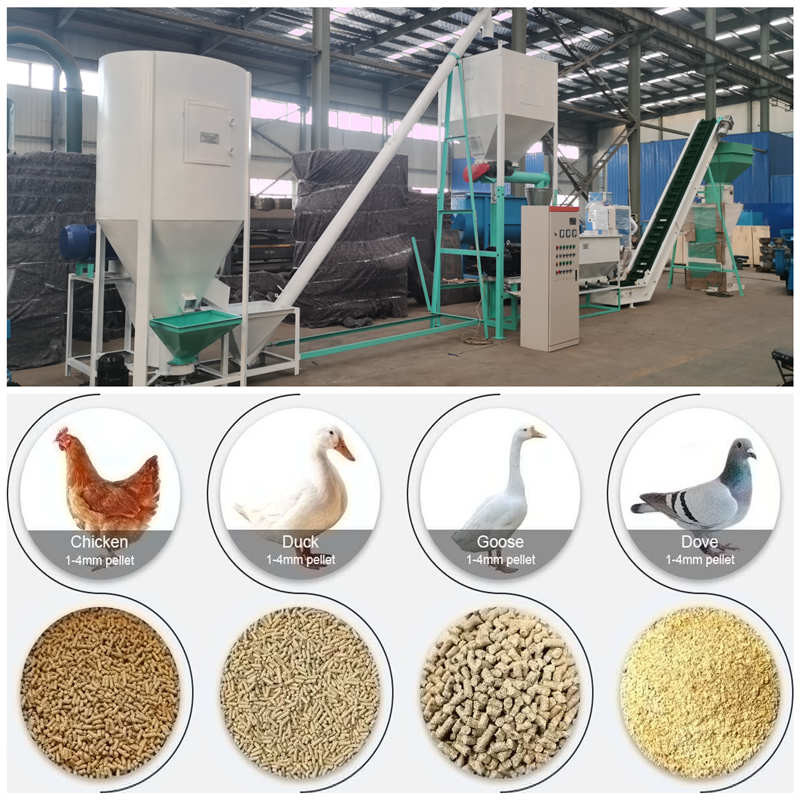 Ring Die Animal Feed Processing-de Korrelmolen van de Machine 0.5-30 Tons/H Luzerne