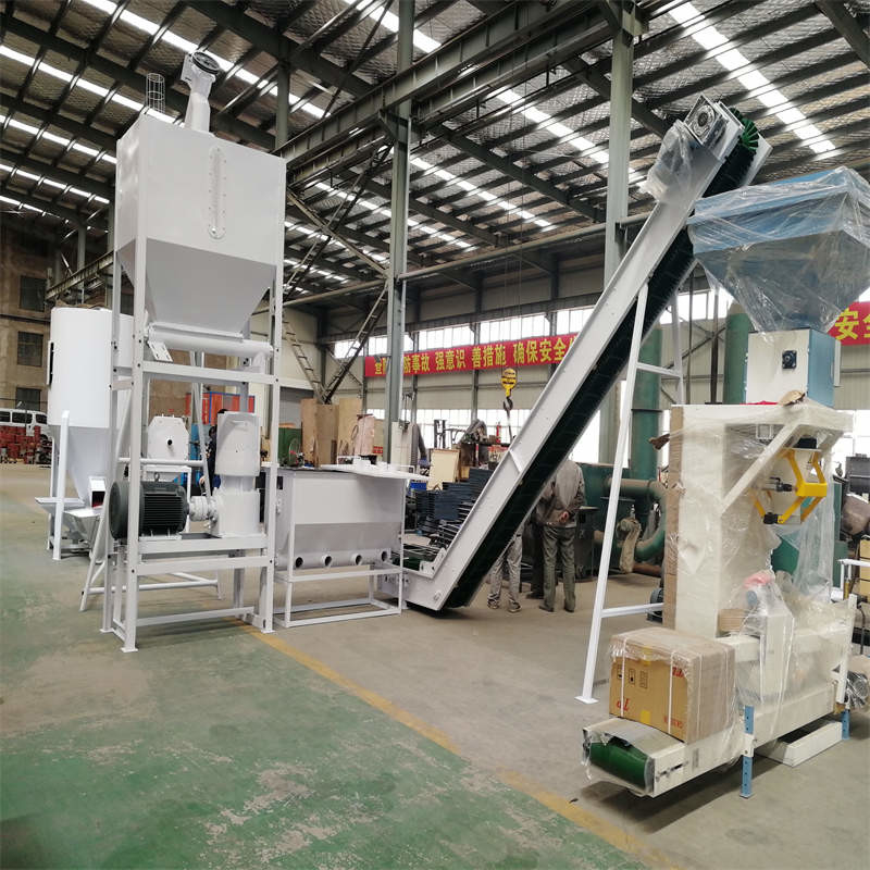 60-200kw Productielijn voor houtpellets Flat Die Pellet Mill en rollende slijtagelementen
