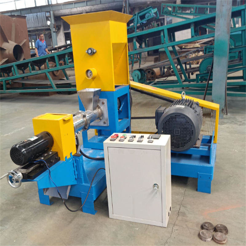 Eenvoudige droge tyde visvoer extruder drijvende visvoer pellets 60-80 kg/uur Pellet maken