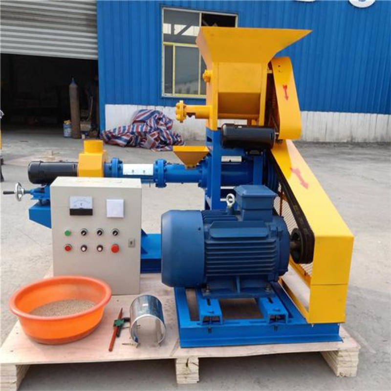 Eenvoudige droge tyde visvoer extruder drijvende visvoer pellets 60-80 kg/uur Pellet maken