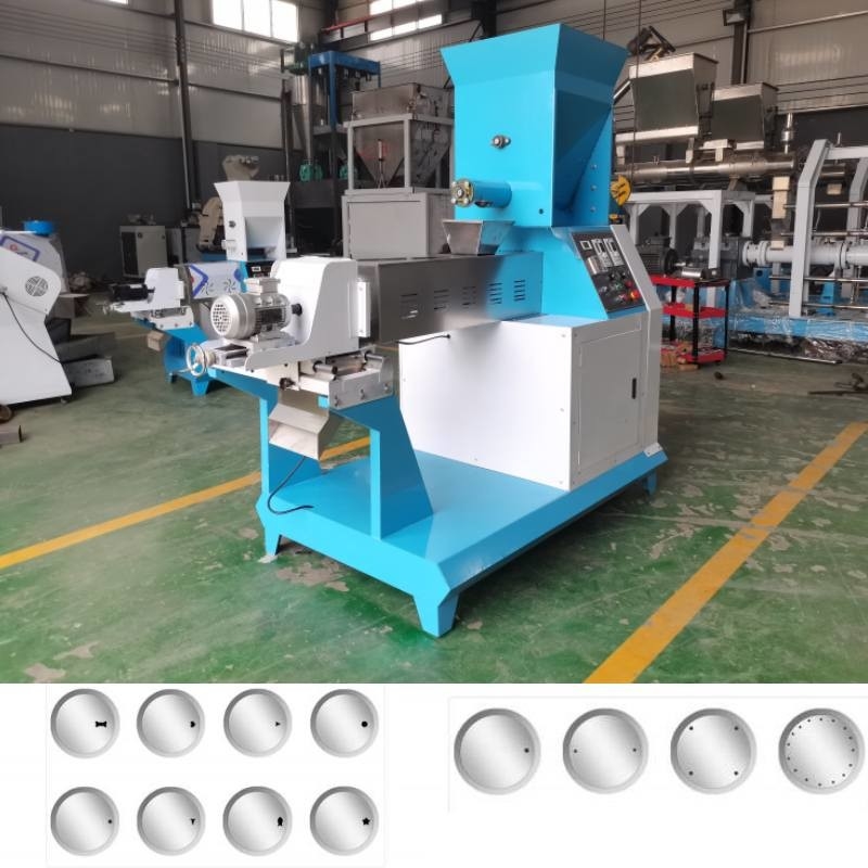 Eenvoudige schroefvoedingssproei-extruderfabriek met 1 mm-20 mm voor diervoeding/huisdierenvoeding