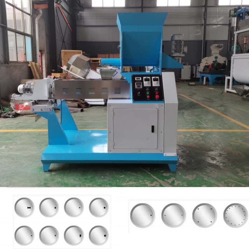 Eenvoudige schroefvoedingssproei-extruderfabriek met 1 mm-20 mm voor diervoeding/huisdierenvoeding