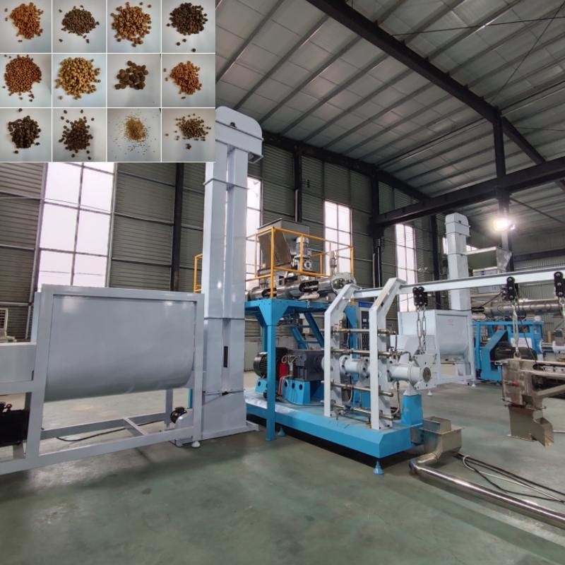 Hoge Output Natte Type Dieren Feeder Extruder Drijvende Visvoer Kat Hond Machine