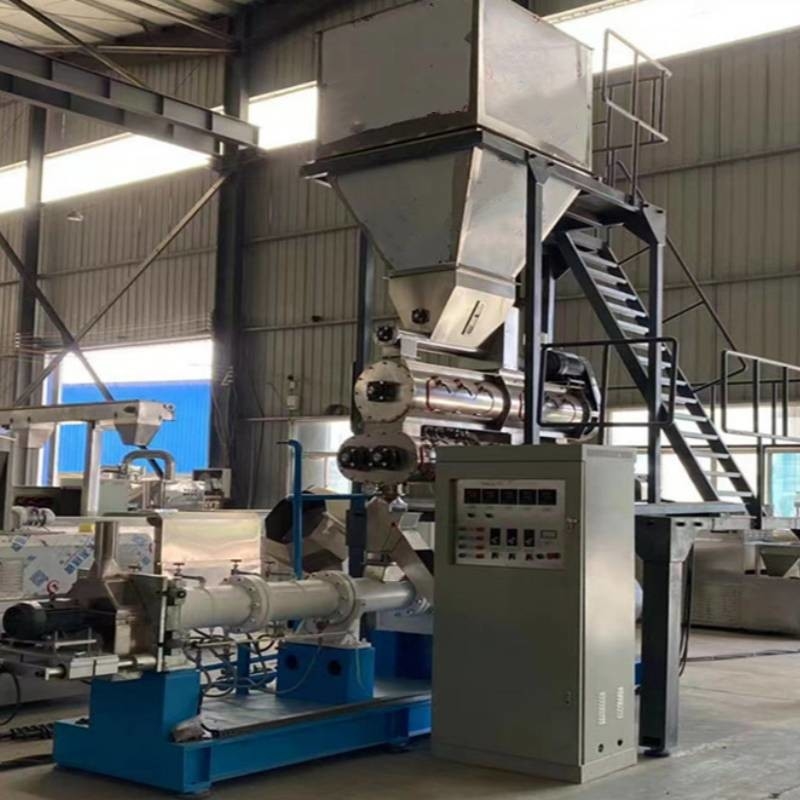 45-50 kg/h Floating Feed Extruder Machine Floating Fish Feed Production Line Roestvrij staal