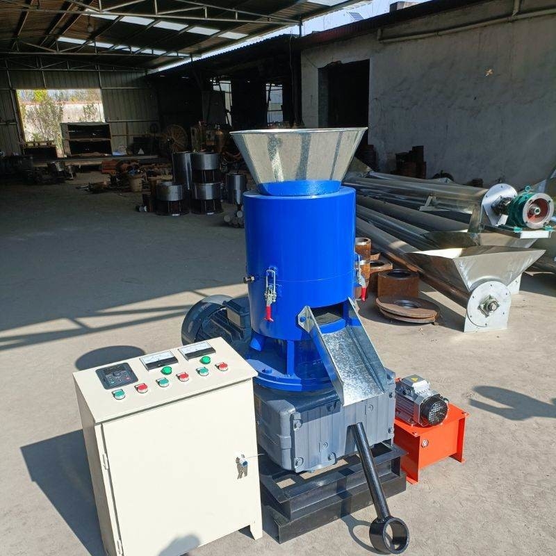 1 ton/uur Houtzaagstof Pellet Maker Fuel Pellet Mill Aanpasbare kleur