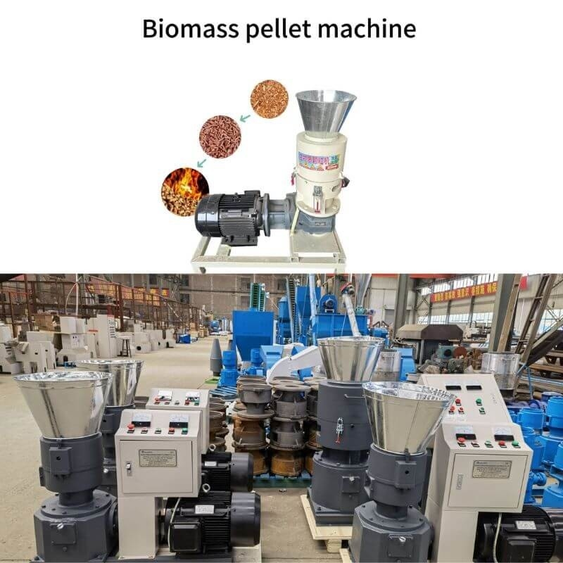 1 ton/uur Houtzaagstof Pellet Maker Fuel Pellet Mill Aanpasbare kleur