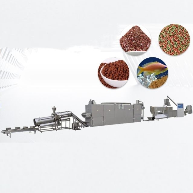 Volledig automatische drijvende voeder extruder machine drijvende visvoer productielijn 5,5 kW