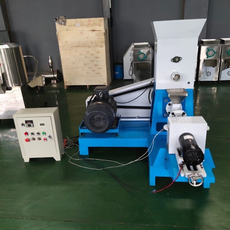 60 kg/uur - 100 kg/uur droge visvoermachine garnalenvoerpellet extruder