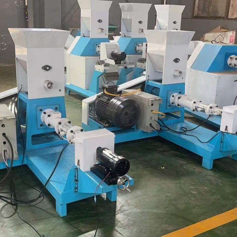 60 kg/uur - 100 kg/uur droge visvoermachine garnalenvoerpellet extruder