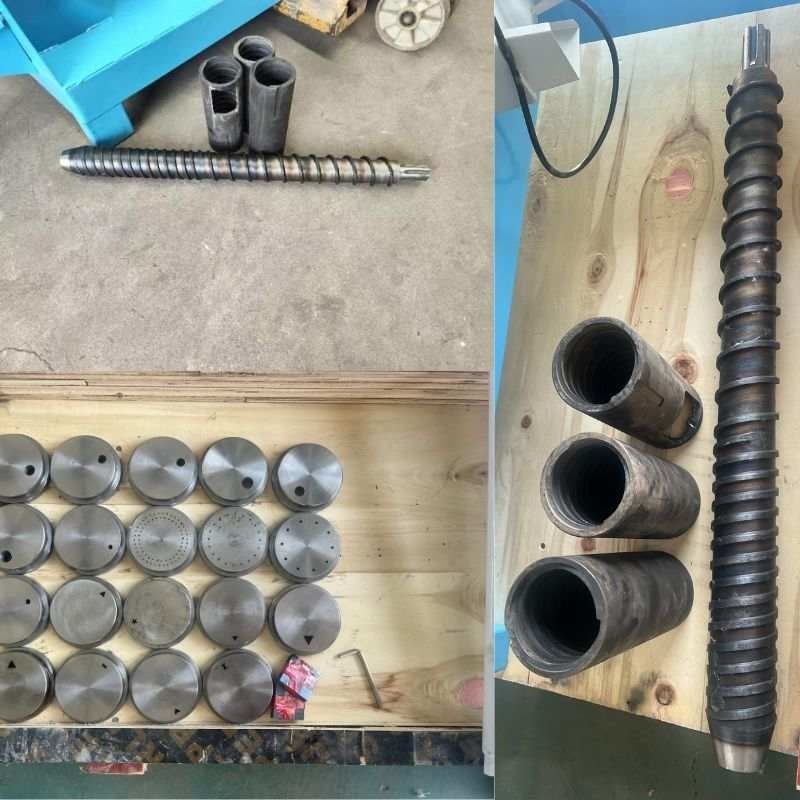 Eenvoudige schroef droog visvoermachine met automatische voeding