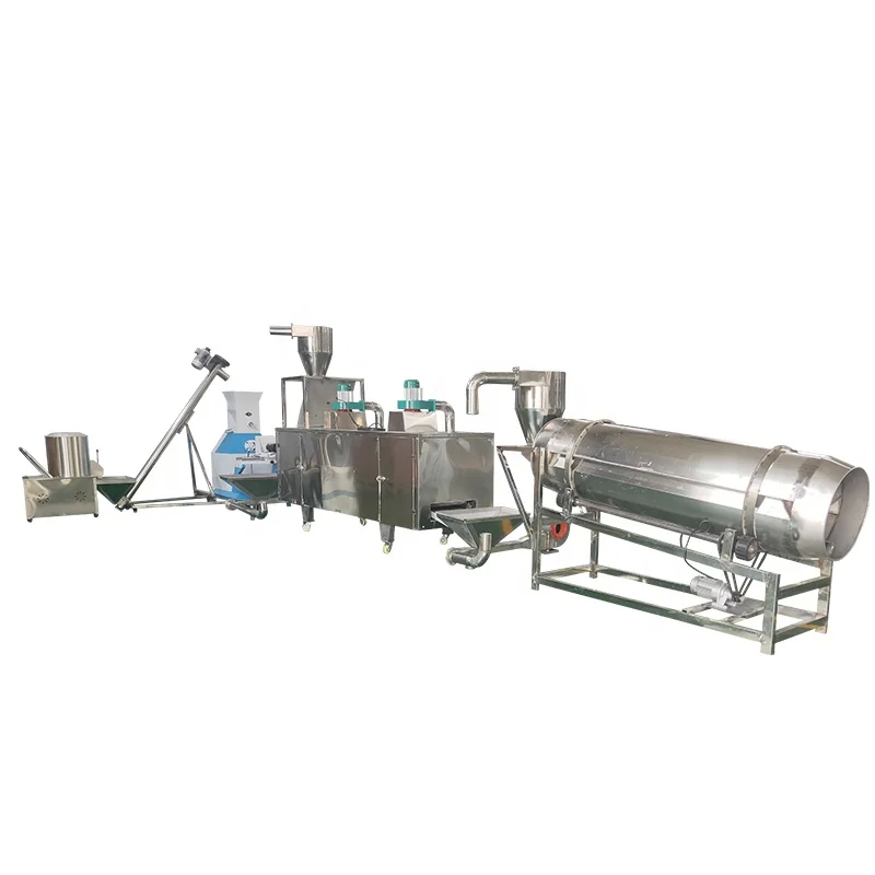 1-2t/h capaciteit Floating Feed Production Line met φ60-φ175mm schroefdiameter