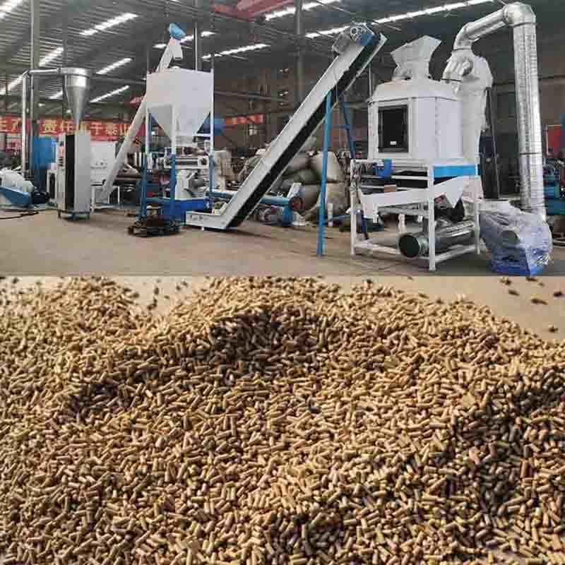 1-2 ton per uur capaciteit Leghoender Broiler Kip Animal Feed Pellet Productie Lijn Met CE-certificering