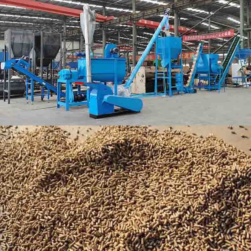 Productielijn voor pluimveevoeder pelletfabriek met 2 mm 4 mm 6 mm 8 mm