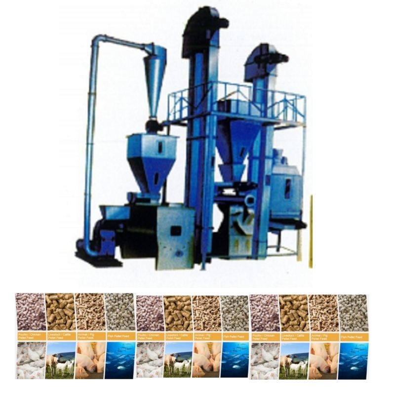 Productielijn voor diervoederpellets van 1-12 mm