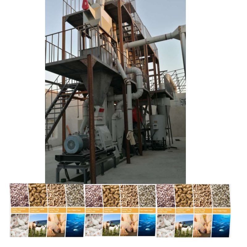 Productielijn voor diervoederpellets van 1-12 mm
