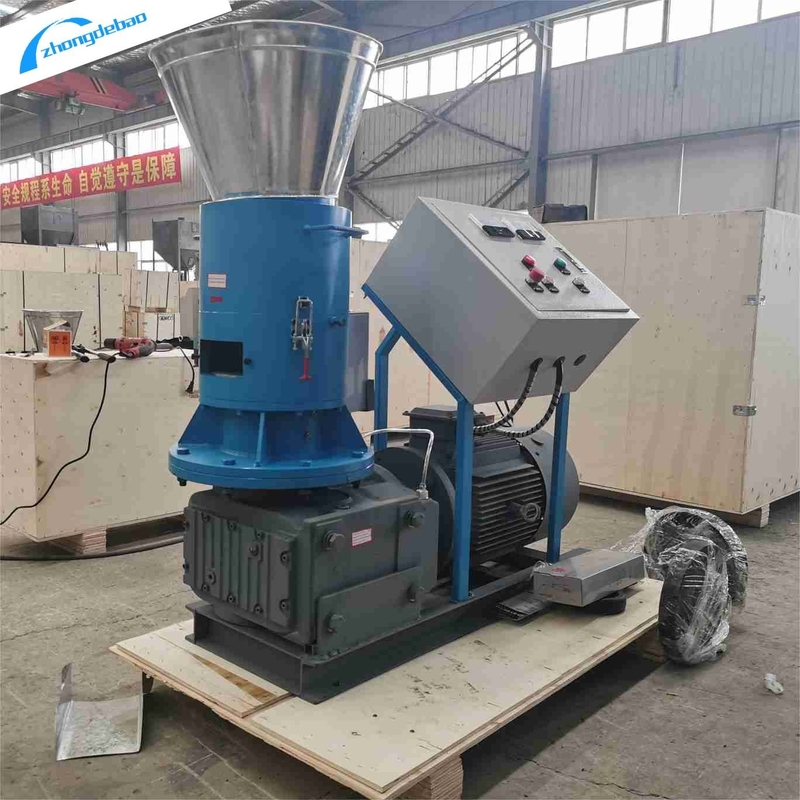 Verplaatsbare rolhoutpelletmolen 240-340 kg/uur voor biomassa houtzaagstof