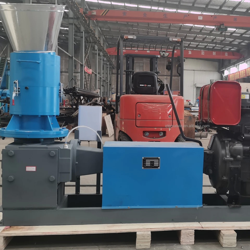 Capaciteit Pellet Maker 80-600kg/h Veilig koolstofstaal legering 220V/380V 7.5-37KW