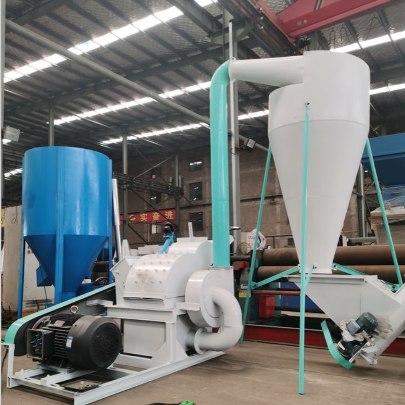 1 ton/uur aanpasbare speciale bio-pellet-granulator, stro-rijshusk-granulator, houtsnips brandstofpelletproductielijn
