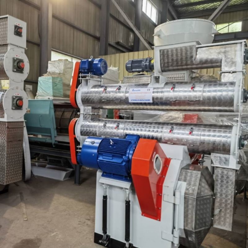 HKJ-250 met enkel conditioner Voederpelletmeulen voor pluimvee Pelletmeulmachine Ring Die Feed Pellet Machine