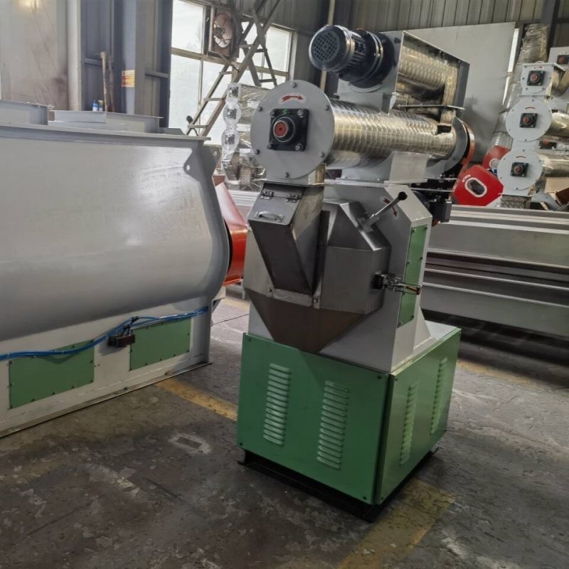 HKJ-250 met enkel conditioner Voederpelletmeulen voor pluimvee Pelletmeulmachine Ring Die Feed Pellet Machine