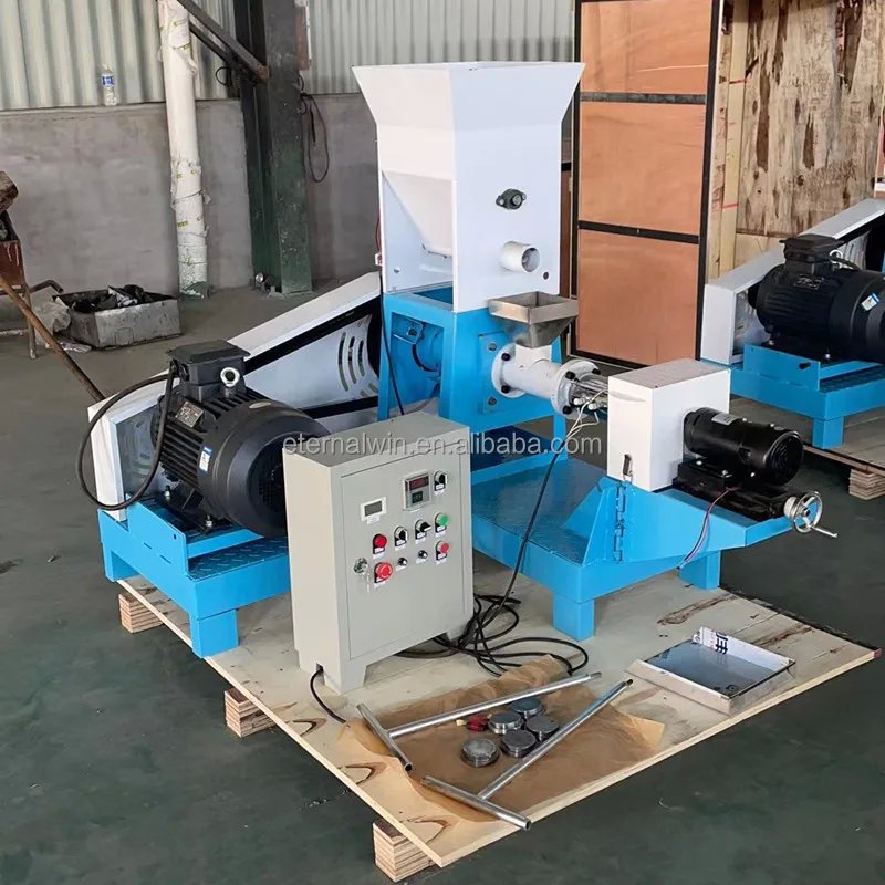 Eenvoudige schroef droog visvoermachine met automatische voeding