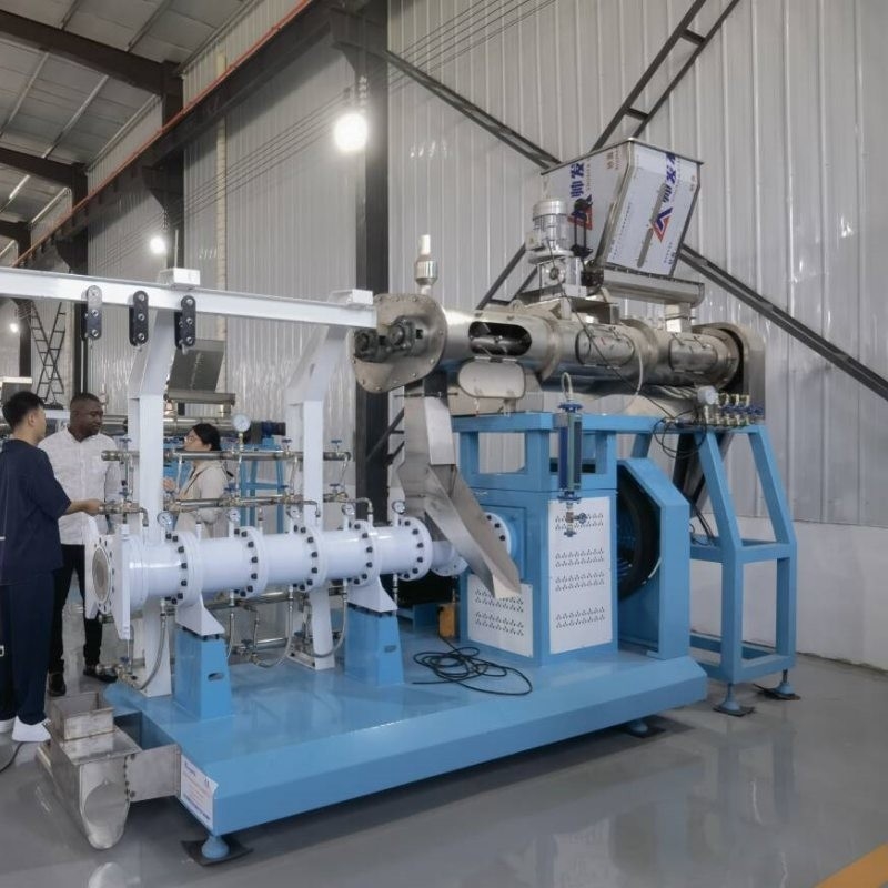 Wet type Tilapia visvoer extrudermachine met stoomconditioner