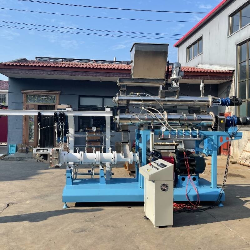 0.8-15 mm Drijvende visvoerpellet-extruderlijn TILAPIA FOOD EXTRUDER met twee schroeven MAIN POWER SGS CE gecertificeerd