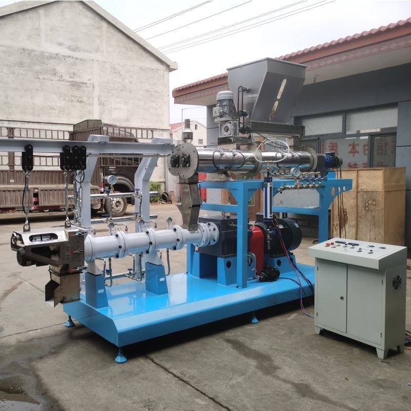 0.8-15 mm Drijvende visvoerpellet-extruderlijn TILAPIA FOOD EXTRUDER met twee schroeven MAIN POWER SGS CE gecertificeerd