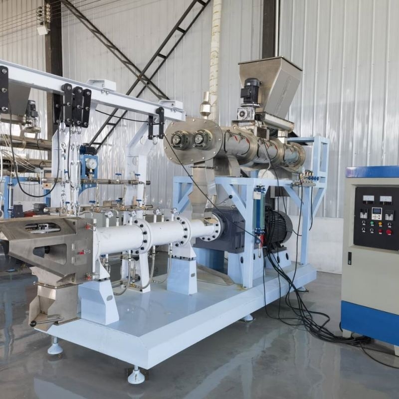1t/h Capaciteit CE SGS Floating Fish Tilapia Feed Pellet Extruder Machine Met Stoomconditioner