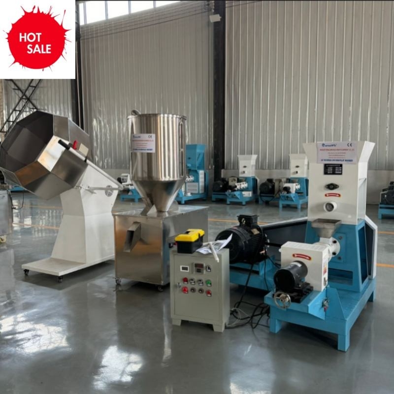 Φ70mm Spiral Diameter Floating Fish Feed Production Line met een capaciteit van 200 kg/h