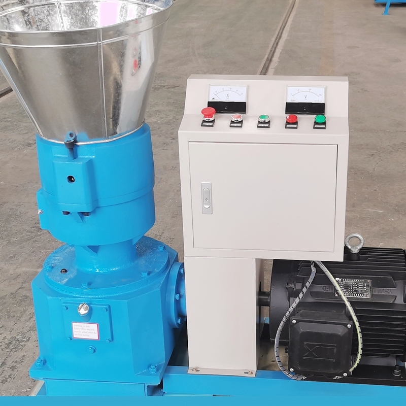 200-300 kg/uur Voederpelletfabriek Hoogproductieve diervoederverwerkingsmachine Motortype Voederfabriek