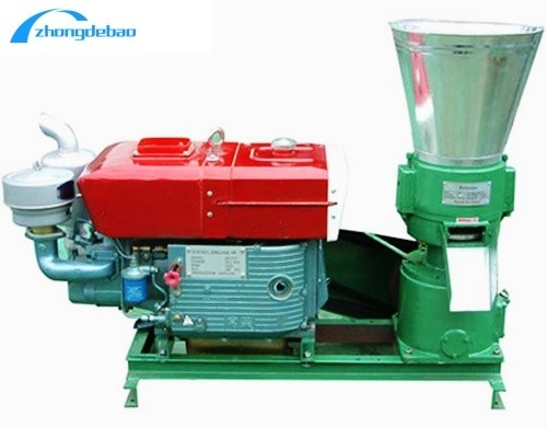 Nieuw ontwerp 10HP Diesel type voerpellet machine 90kg/h Animal Feed Mill Machine