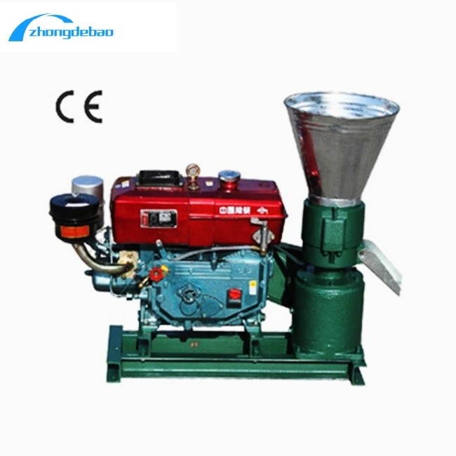 Nieuw ontwerp 10HP Diesel type voerpellet machine 90kg/h Animal Feed Mill Machine