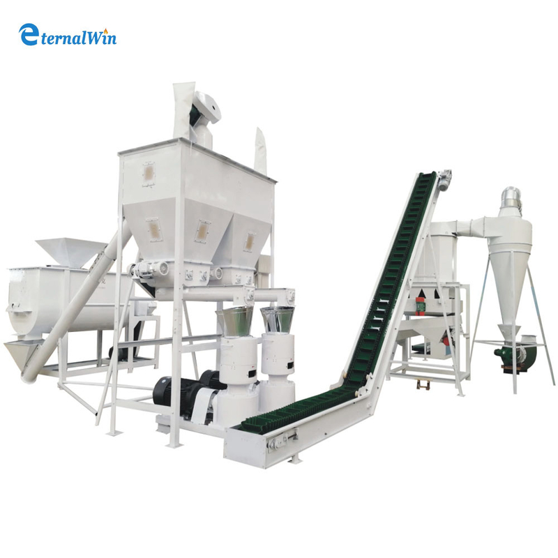 1000-5000 kg/h Houtpelletmachine Volledige set Houtmolen Productielijn