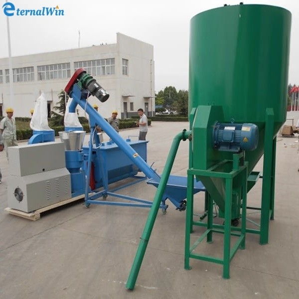Fabrieksvoorziening Kip/dier/koeienvoer Pelletmachine Productielijn 1 ton 2 ton